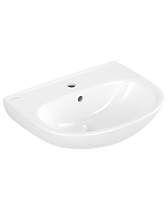 Villeroy und Boch O.novo washbasin 4A405501 55x44cm, oval, tap hole with overflow, white