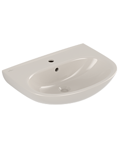 Villeroy und Boch O.novo washbasin 4A4060R3 60x46cm, oval, tap hole with overflow, pergamon C-plus