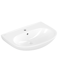 Villeroy und Boch O.novo Waschtisch 4A406501 65x48cm, oval, Hahnloch mit Überlauf, weiß