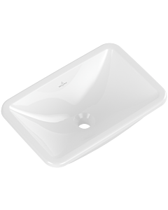 Villeroy und Boch Loop &amp; friends built-in washbasin 4A6401R1 without tap hole bench, without overflow, 51 x 34 cm, white C-plus