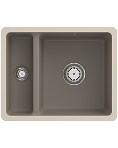 Villeroy und Boch avec garniture de vidage sous plan 675801TR avec garniture de vidage et fonctionnement manuel, Bois