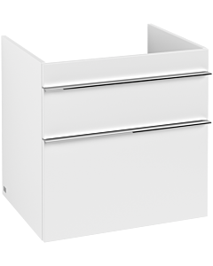 Villeroy und Boch Venticello Waschtisch-Unterschrank A92401MS 60,3 x 59 x 50,2 cm, Griff Chrom, White Matt