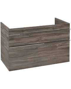 Venticello Villeroy und Boch vasque A92701RK 95,3x59x50,2cm, vasque à gauche, poignée chrome, chêne pierre