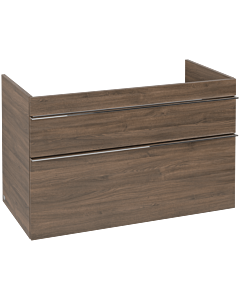 Venticello Villeroy und Boch vasque A92701VH 95,3 x 59 x 50,2 cm, vasque à gauche, poignée chrome, chêne arizona