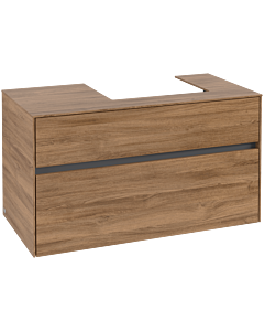 Villeroy und Boch Collaro Waschtischunterschrank C01500RH 100x54,8x50cm, Waschtisch rechts, Kansas Oak