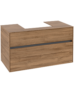 Villeroy und Boch Collaro Waschtischunterschrank C01600RH 100x54,8x50cm, Waschtisch mittig, Kansas Oak