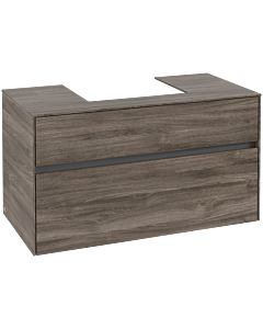 Villeroy und Boch Collaro Waschtischunterschrank C01600RK 100x54,8x50cm, Waschtisch mittig, Stone Oak