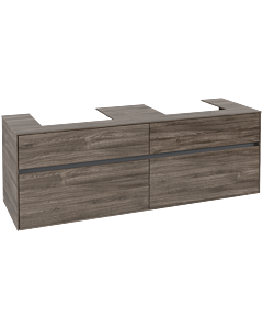 Villeroy und Boch Collaro Waschtischunterschrank C02100RK 160x54,8x50cm, für 2 Waschtische, Stone Oak