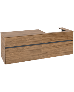 Villeroy und Boch Collaro Waschtischunterschrank C02300RH 160x54,8x50cm, Waschtisch rechts, Kansas Oak
