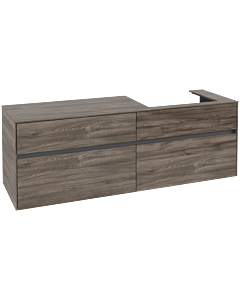 Villeroy und Boch Collaro Waschtischunterschrank C02300RK 160x54,8x50cm, Waschtisch rechts, Stone Oak