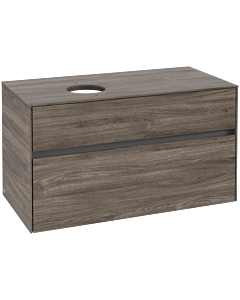Villeroy und Boch Collaro Waschtischunterschrank C03900RK 100x54,8x50cm, Waschtisch links, Stone Oak