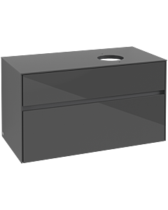 Villeroy und Boch Collaro vanity unit C04000FP 100 x 54.8 x 50 cm, Glossy Grey