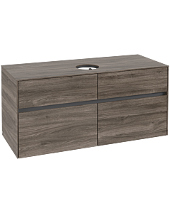 Villeroy und Boch Collaro Waschtischunterschrank C04100RK 120x54,8x50cm, Waschtisch mittig, Stone Oak