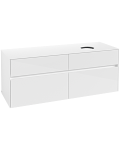 Villeroy und Boch Collaro vanity unit C04700DH 140 x 54.8 x 50 cm, Glossy White