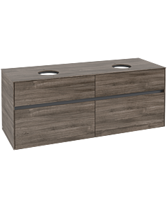 Villeroy und Boch Collaro Waschtischunterschrank C04800RK 140x54,8x50cm, für 2 Waschtische, Stone Oak