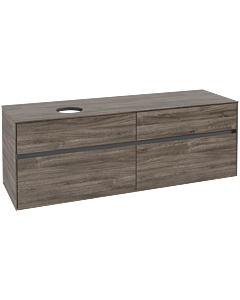Villeroy und Boch Collaro Waschtischunterschrank C05000RK 160x54,8x50cm, Waschtisch links, Stone Oak