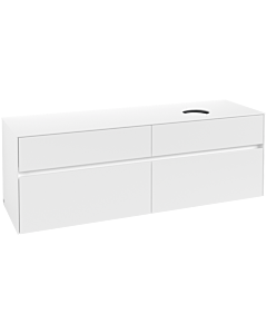 Villeroy und Boch Collaro Waschtischunterschrank C05100MS 160 x 54,8 x 50 cm, Waschtisch rechts, White Matt