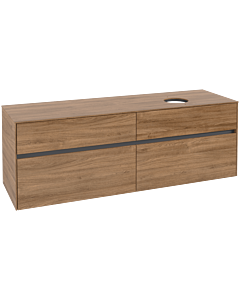 Villeroy und Boch Collaro Waschtischunterschrank C05100RH 160x54,8x50cm, Waschtisch rechts, Kansas Oak