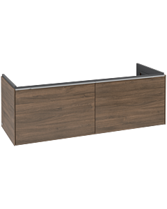 Villeroy und Boch Subway 3.0 Waschtisch-Unterschrank C56700VH 127,2x42,9x47,8cm, ohne LED/Griff Aluminium glänzend, arizona oak