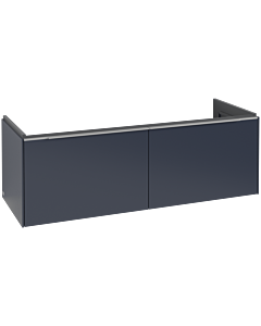 Villeroy und Boch Subway 3. 1930 vanity unit C567L0VQ 127.2x42.9x47.8cm, with LED / handle aluminum glossy, marine blue