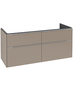 Villeroy und Boch Subway 3. 1930 vanity unit C56800VM 127.2x56.6x47.8cm, without LED / handle aluminum shiny, taupe