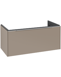 Villeroy und Boch Subway 3.0 Waschtisch-Unterschrank C56900VM 97,3x42,9x47,8cm, ohne LED/Griff Aluminium glänzend, taupe