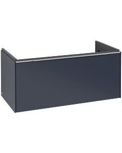 Villeroy und Boch Subway 3.0 Waschtisch-Unterschrank C56900VQ 97,3x42,9x47,8cm, ohne LED/Griff Aluminium glänzend, marine blue