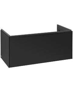 Villeroy und Boch Subway 3.0 Waschtisch-Unterschrank C56901VL 97,3x42,9x47,8cm, ohne LED/Griff Volcano black, volcano black