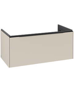 Villeroy und Boch Subway 3.0 Waschtisch-Unterschrank C56901VN 97,3x42,9x47,8cm, ohne LED/Griff Volcano black, cashmere grey