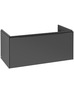 Villeroy und Boch Subway 3. 1930 vanity unit C56901VR 97.3x42.9x47.8cm, without LED / handle Volcano black, graphite
