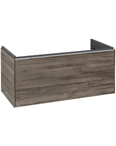 Villeroy und Boch Subway 3. 1930 vanity unit C569L0RK 97.3x42.9x47.8cm, with LED / handle aluminum glossy, stone oak