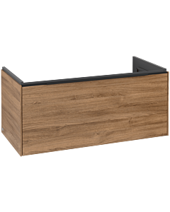 Villeroy und Boch Subway 3. 1930 C569L1RH 97,3x42,9x47,8cm, avec LED / poignée Volcano noir, chêne kansas
