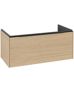 Villeroy und Boch Subway 3. 1930 C569L1VJ 97,3x42,9x47,8cm, avec LED / poignée Volcano noir, chêne nordique