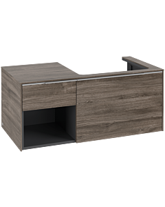 Villeroy und Boch Subway 3. 1930 vanity unit C57100RK 100.1x42.25x51.6cm, without LED / handle aluminum glossy, stone oak