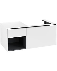 Villeroy und Boch Subway 3. 1930 vanity unit C57101VF 100.1x42.25x51.6cm, without LED / handle Volcano black, pure white