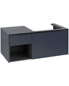 Villeroy und Boch Subway 3.0 Waschtisch-Unterschrank C57101VQ 100,1x42,25x51,6cm, ohne LED/Griff Volcano black, marine blue