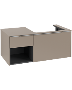 Villeroy und Boch Subway 3. 1930 vanity unit C571L0VM 100.1x42.25x51.6cm, with LED / handle aluminum glossy, taupe