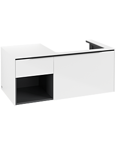 Villeroy und Boch Subway 3. 1930 C571L1VE 100,1x42,25x51,6cm, avec LED / poignée Volcano noir, blanc brillant