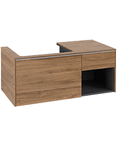 Villeroy und Boch Subway 3. 1930 C57200RH 100,1x42,25x51,6cm, sans LED / poignée aluminium brillant, chêne kansas