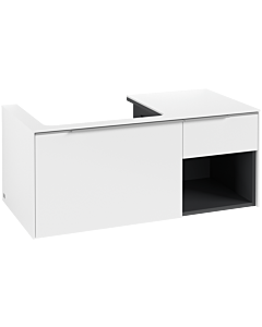 Villeroy und Boch Subway 3.0 Waschtisch-Unterschrank C57200VF 100,1x42,25x51,6cm, ohne LED/Griff Aluminium glänzend, pure white
