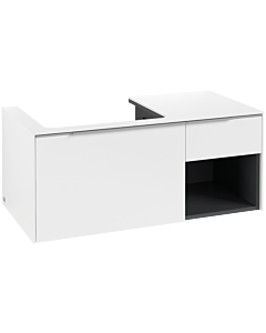 Villeroy und Boch Subway 3. 1930 vanity unit C572L0VF 100.1x42.25x51.6cm, with LED / handle aluminum glossy, pure white