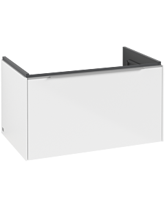 Villeroy und Boch Subway 3.0 Waschtisch-Unterschrank C573L0VE 77,2x42,9x47,8cm, mit LED/Griff Aluminium glänzend, brilliant white