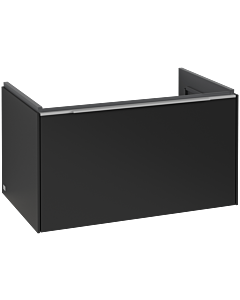 Villeroy und Boch Subway 3. 1930 vanity unit C573L0VL 77.2x42.9x47.8cm, with LED / handle aluminum glossy, volcano black