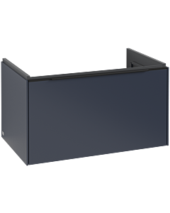 Villeroy und Boch Subway 3. 1930 vanity unit C573L1VQ 77.2x42.9x47.8cm, with LED / handle Volcano black, marine blue