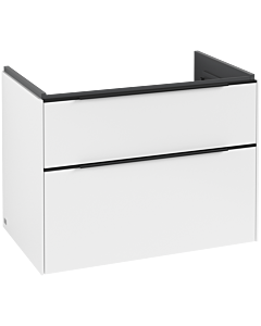 Villeroy und Boch Subway 3.0 Waschtisch-Unterschrank C57401VF 77,2x57,6x47,8cm, ohne LED/Griff Volcano black, pure white