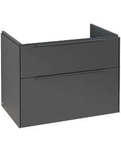 Villeroy und Boch Subway 3.0 Waschtisch-Unterschrank C574L2VR 77,2x57,6x47,8cm, mit LED/Griff monochrom, graphite