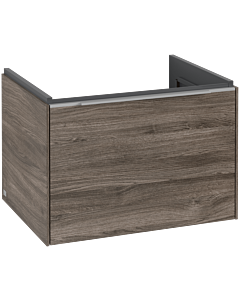 Villeroy und Boch Subway 3.0 Waschtisch-Unterschrank C57500RK 62,2x42,9x47,8cm, ohne LED/Griff Aluminium glänzend, stone oak