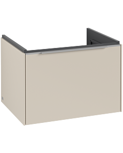 Villeroy und Boch Subway 3. 1930 vanity unit C57500VN 62.2x42.9x47.8cm, without LED / handle aluminum glossy, cashmere gray