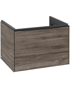 Villeroy und Boch Subway 3.0 Waschtisch-Unterschrank C57501RK 62,2x42,9x47,8cm, ohne LED/Griff Volcano black, stone oak