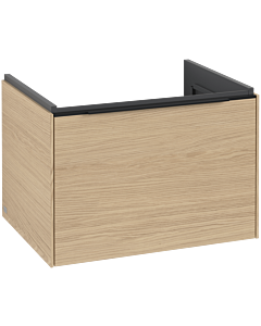 Villeroy und Boch Subway 3.0 Waschtisch-Unterschrank C57501VJ 62,2x42,9x47,8cm, ohne LED/Griff Volcano black, nordic oak